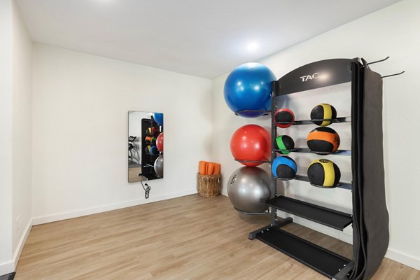 Modern fitness center with state-of-the-art equipment at Coventry Park Apartments