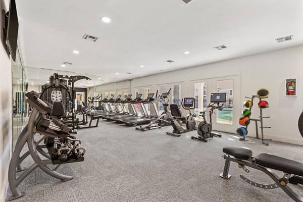 fitness center at Cascades at Southern Hills Apartments