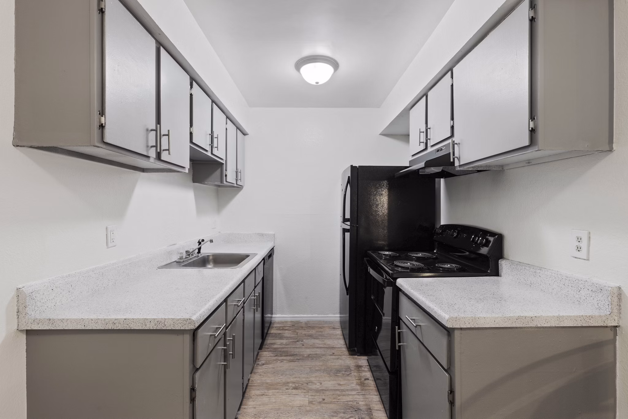 Spacious kitchen with modern appliances at Cascades at Southern Hills Apartments