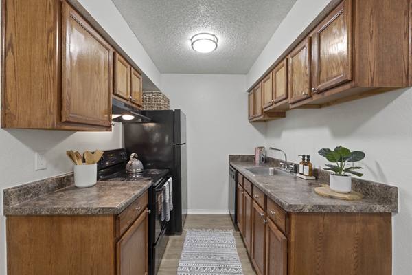 kitchen at Cascades at Southern Hills Apartments