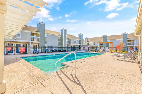 pool at Cascades at Southern Hills Apartments