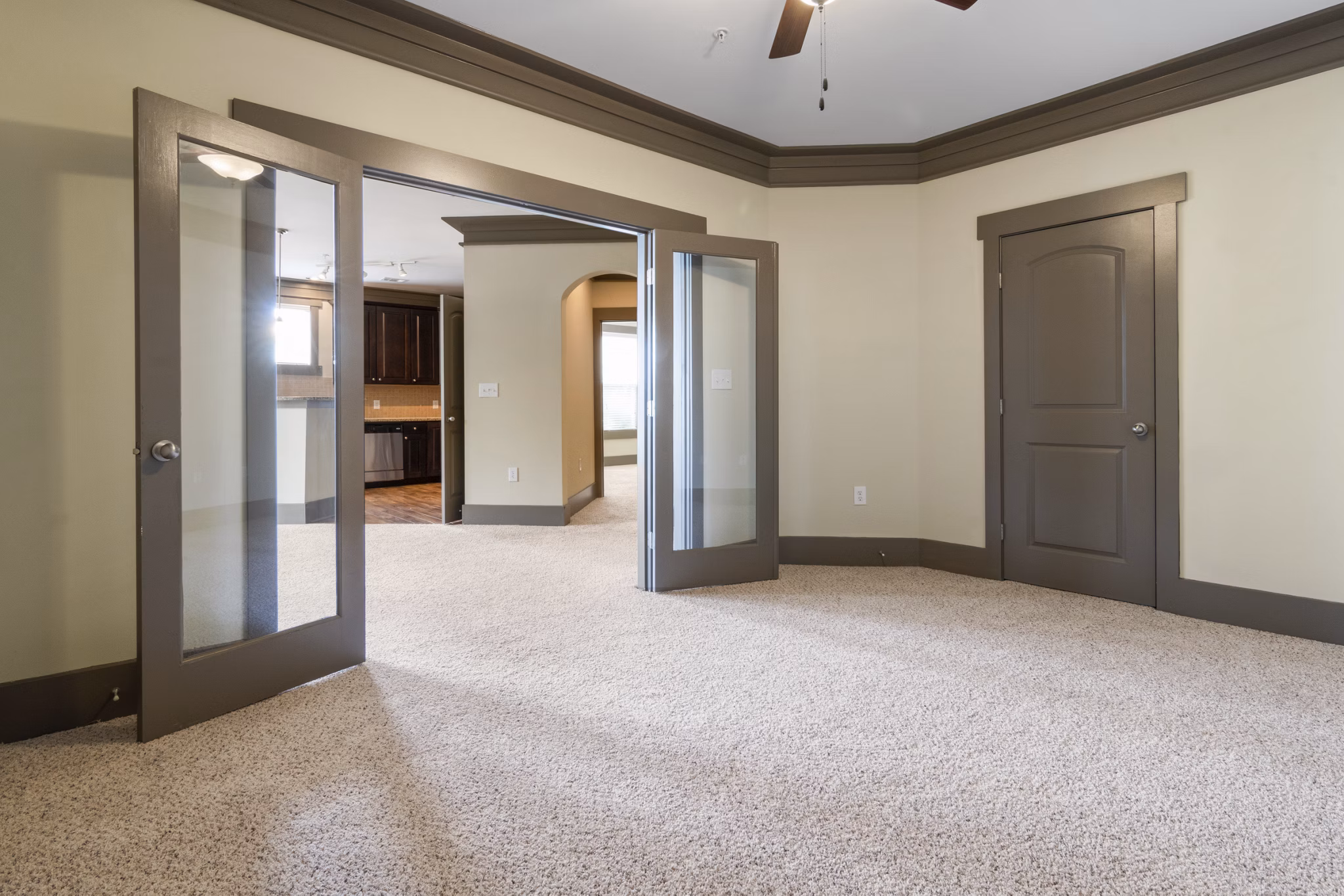 Clubhouse interior with modern amenities at Oberlin Court Apartments, a Greystar luxury community