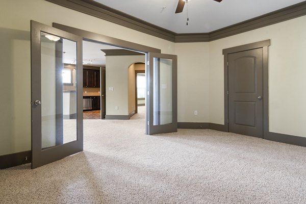 Clubhouse interior with modern amenities at Oberlin Court Apartments, a Greystar luxury community