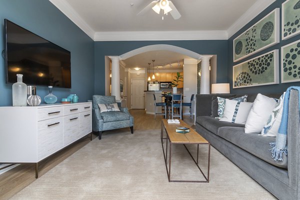 living room at Oberlin Court Apartments