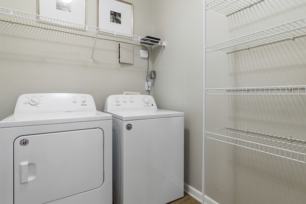 laundry room at Oberlin Court Apartments