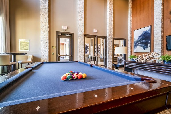 clubhouse game room at Artisan at Brightleaf Apartments