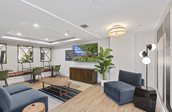 Clubhouse at 1611 on Lake Union Apartments featuring modern design and communal spaces in Seattle