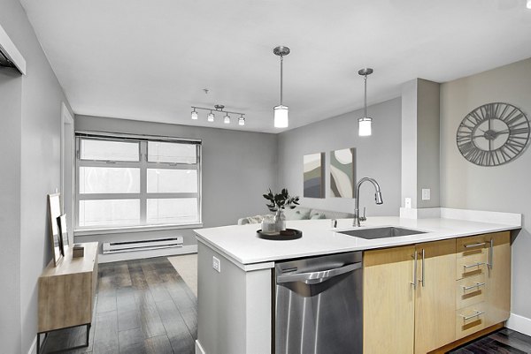 kitchen at 1611 on Lake Union Apartments