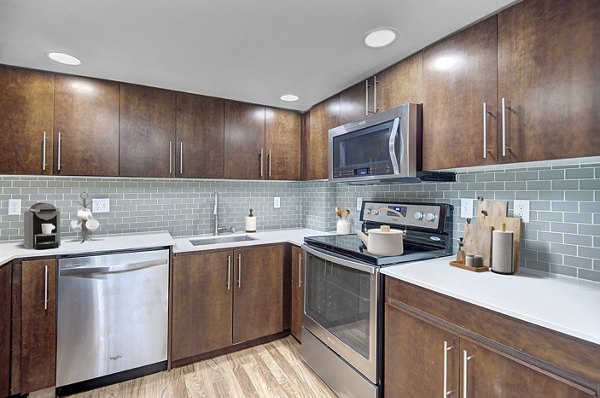 kitchen at 1611 on Lake Union Apartments