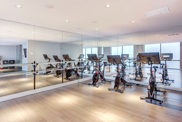 yoga/spin studio at SoNo East Apartments