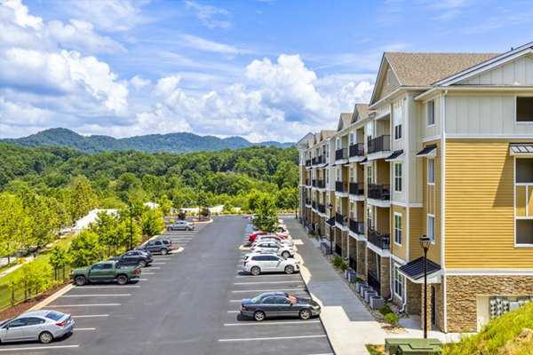 Verde Vista Apartments: Elegant view of luxury high-rise nestled in lush greenery