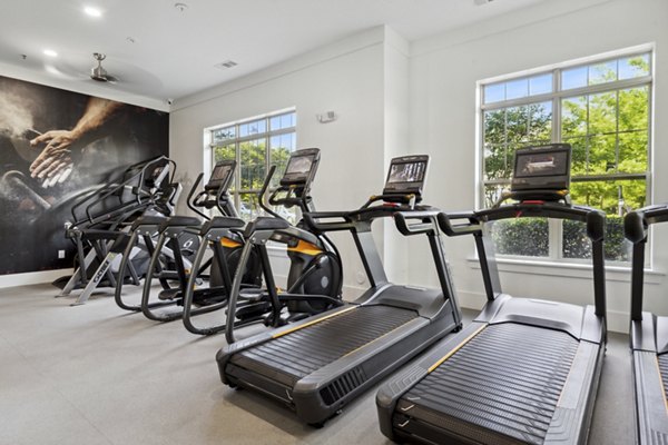 Modern fitness center with state-of-the-art equipment at Verde Vista Apartments