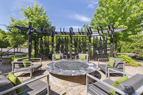Cozy fire pit area at Verde Vista Apartments perfect for evening gatherings