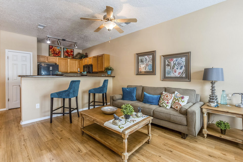 living room at Diamond Mesa Apartments