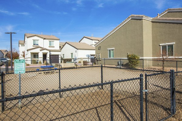 Dog park featuring agility equipment at Diamond Mesa Apartments, a luxury pet-friendly space in the Greystar community