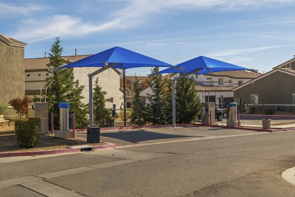 Convenient car care station at Diamond Mesa Apartments offering top-tier amenities for residents