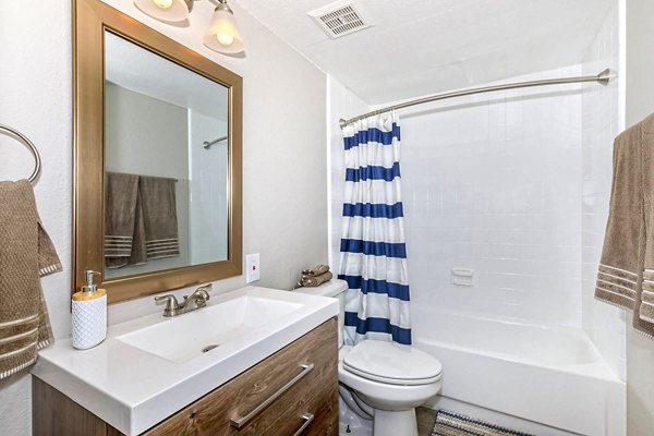 bathroom at Westmount at Downtown Tempe Apartments