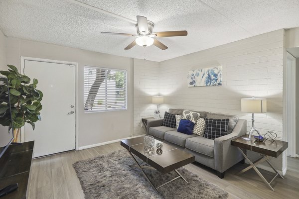 living room at Westmount at Downtown Tempe Apartments