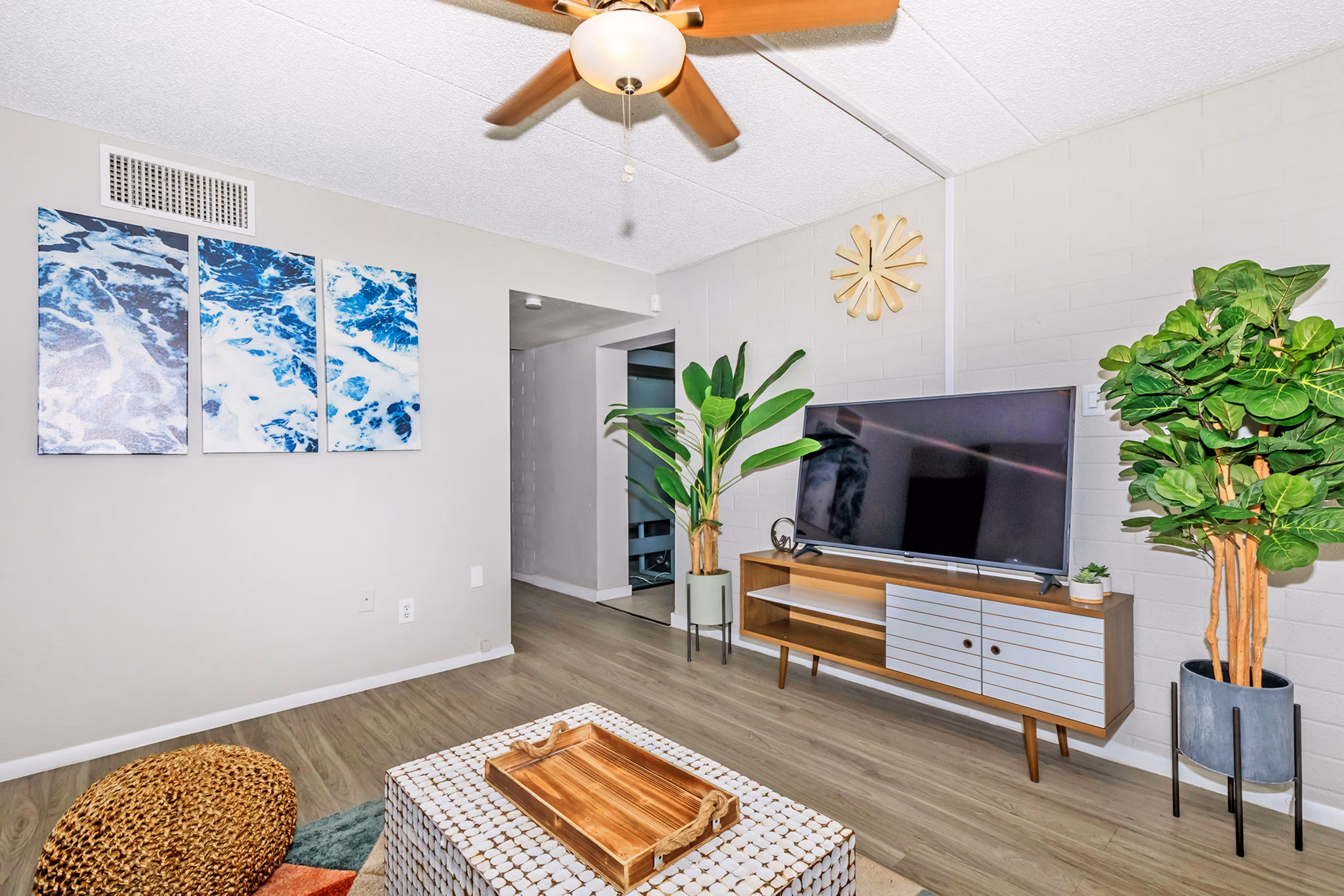 living room at Westmount at Downtown Tempe Apartments