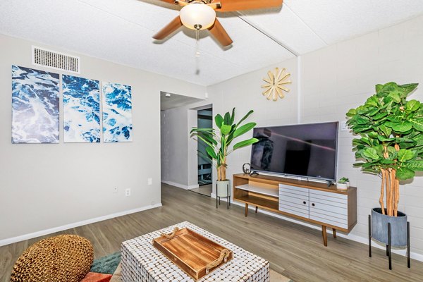 living room at Westmount at Downtown Tempe Apartments