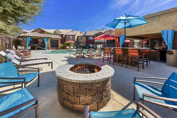 fire pit at Allure at Tempe Apartments