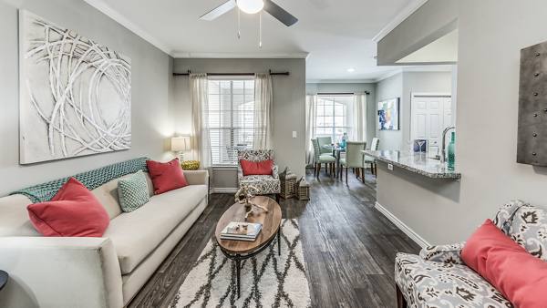 living room at Reserve at Kingwood Apartments
