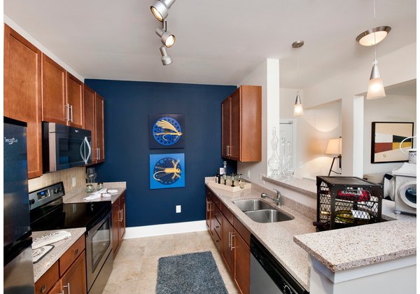 kitchen at Headwaters at Autumn Hall Apartments