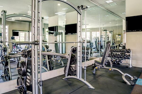 fitness center at Ladera Apartments