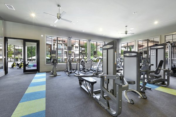 fitness center at Ladera Apartments