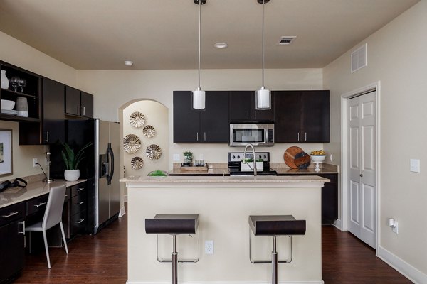 kitchen at Ladera Apartments