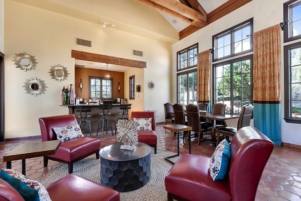 Barton Creek Villas: Elegant clubhouse with modern amenities, perfect for gatherings and relaxation in luxury Greystar apartments