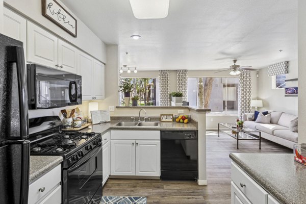 kitchen at Vista Grove Apartments