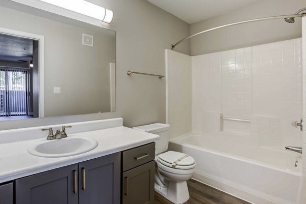Modern bathroom with sleek fixtures at Avana Desert View Apartments