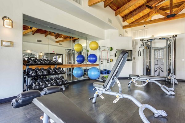Modern fitness center with state-of-the-art equipment at Avana Desert View Apartments, a Greystar luxury community