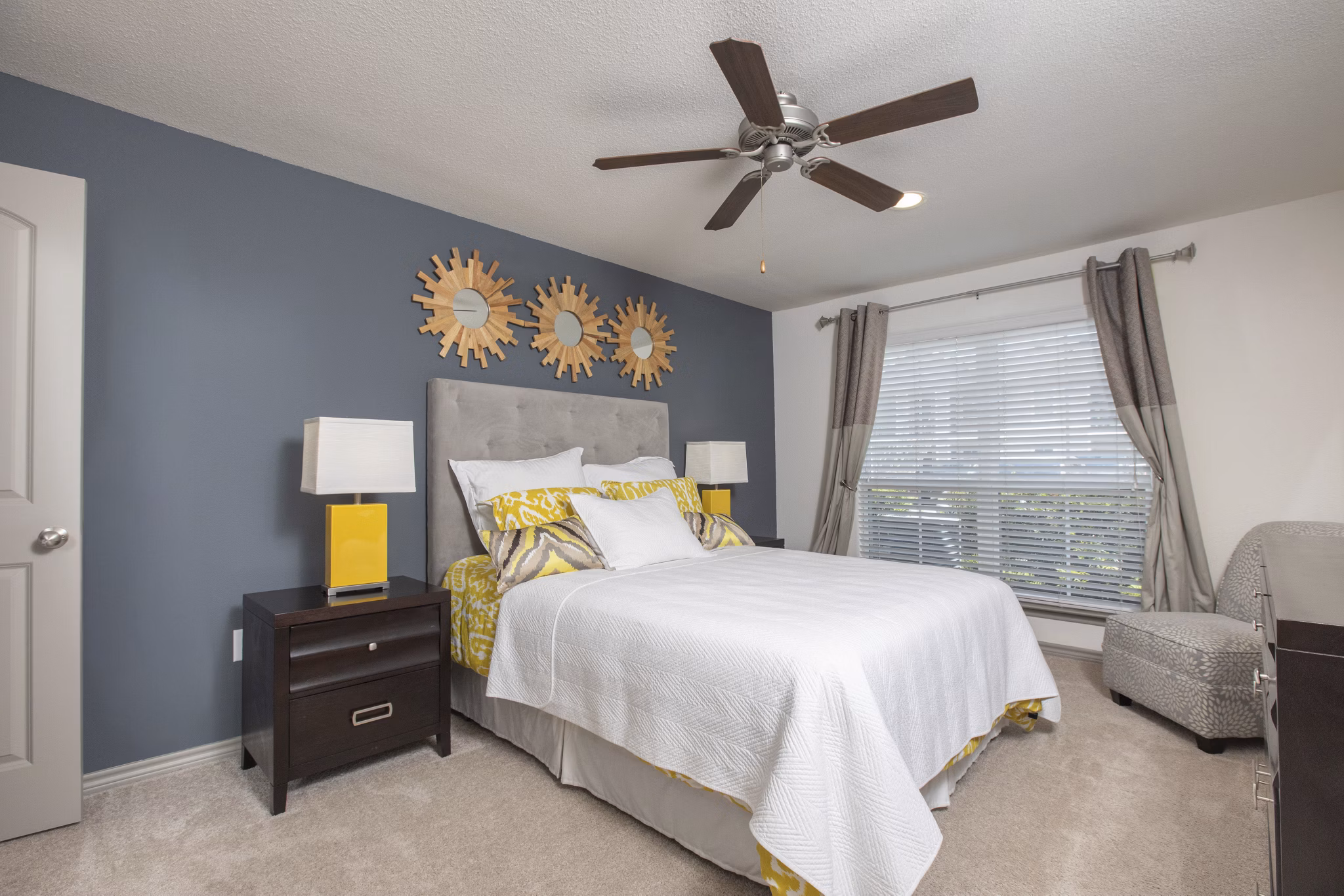 Bedroom at Reserve at Garden Oaks Apartments
