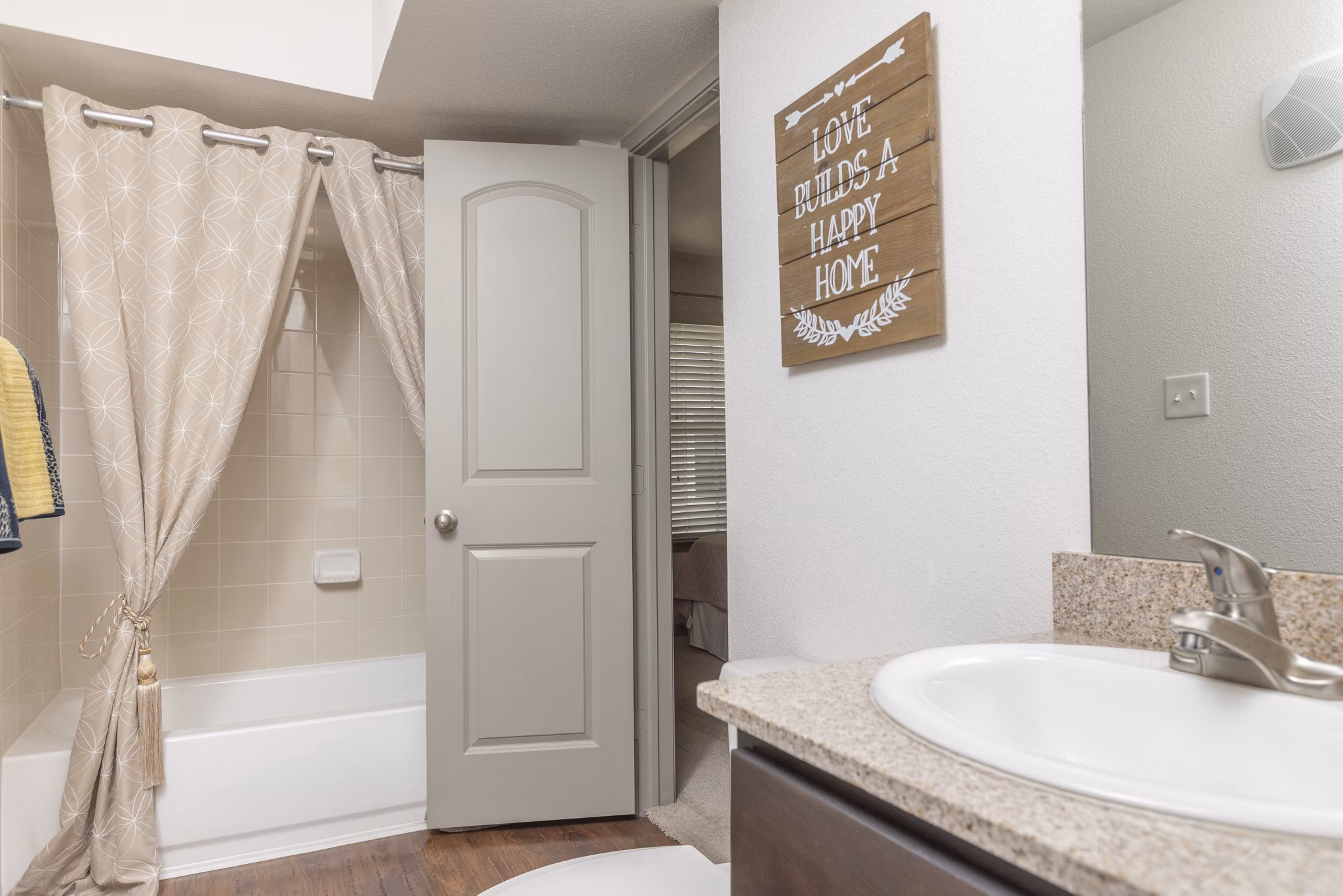 Bathroom at Reserve at Garden Oaks Apartments