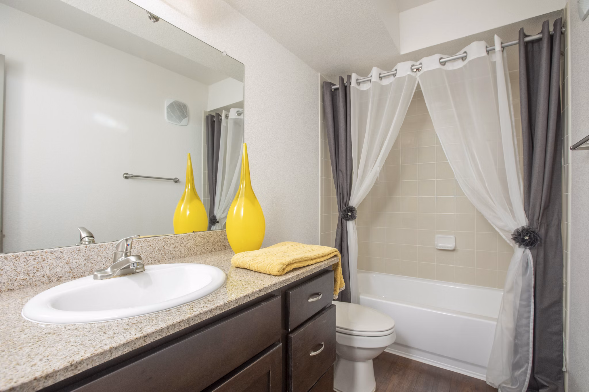 Bathroom at Reserve at Garden Oaks Apartments