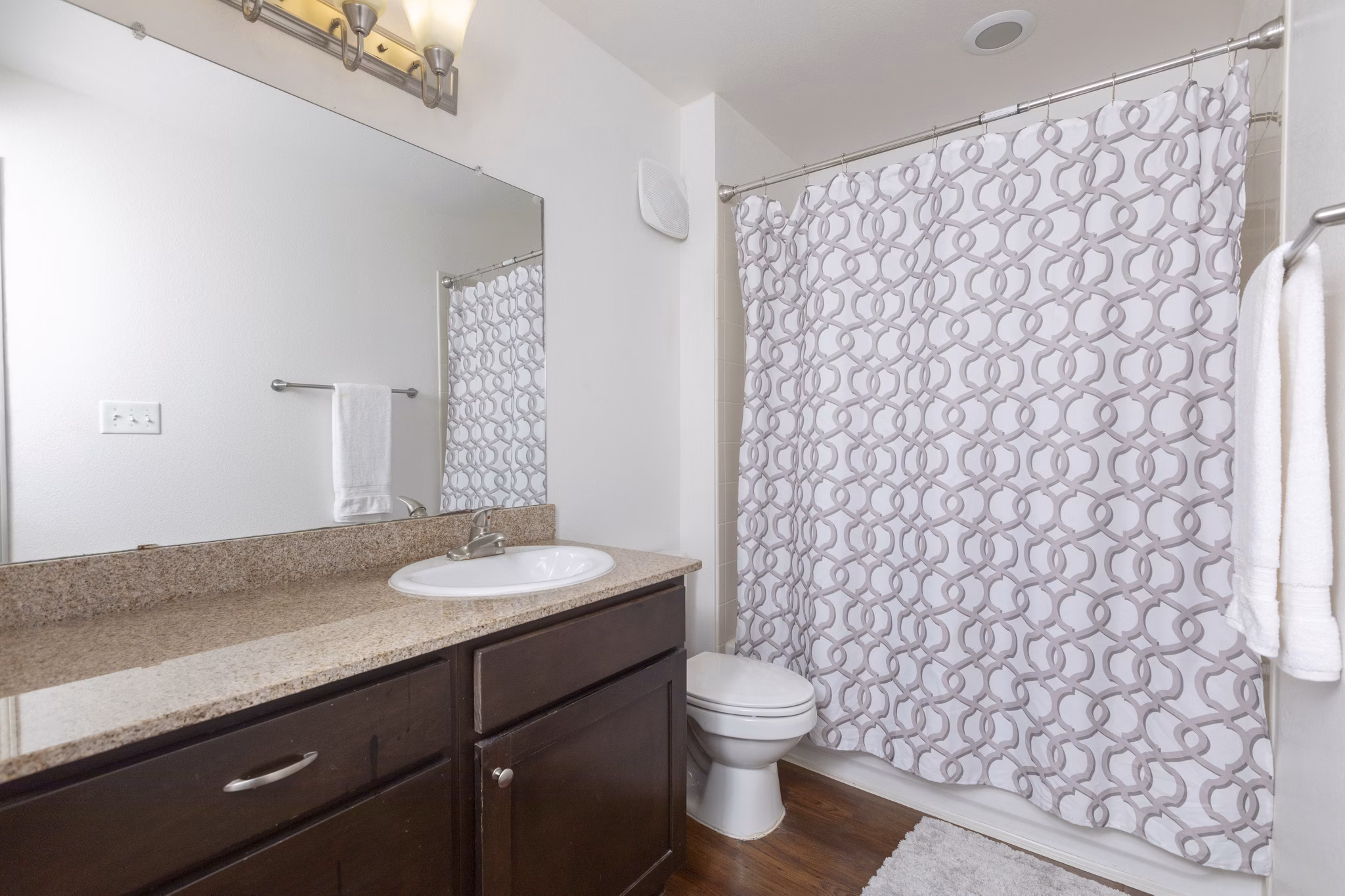 Bathroom at Reserve at Garden Oaks Apartments