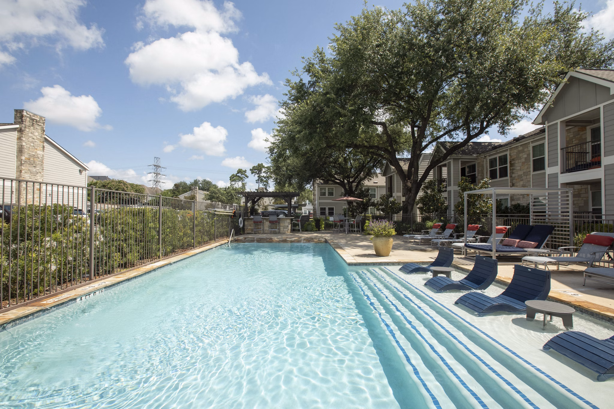 Pool at Reserve at Garden Oaks Apartments