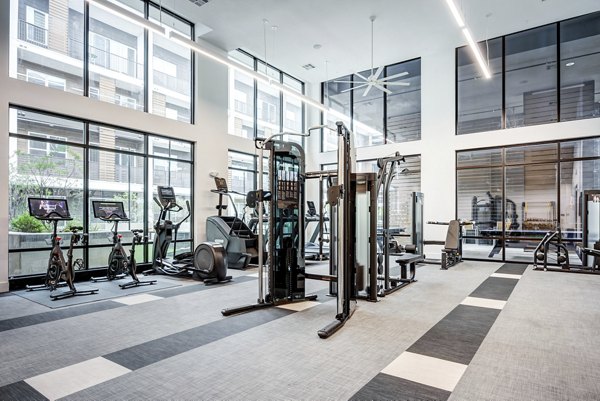 fitness center at Lakeshore Pearl 2 Apartments