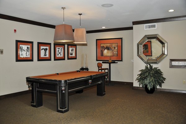 Clubhouse featuring modern furnishings and sleek design at Avanti Cityside Apartments