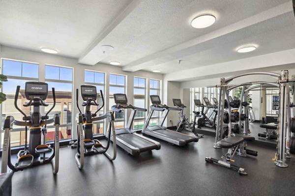 fitness center at Portola at Southglenn Apartments
