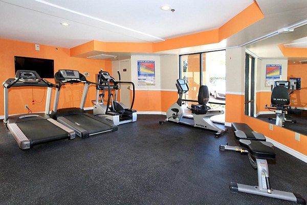 fitness center at City View Apartments