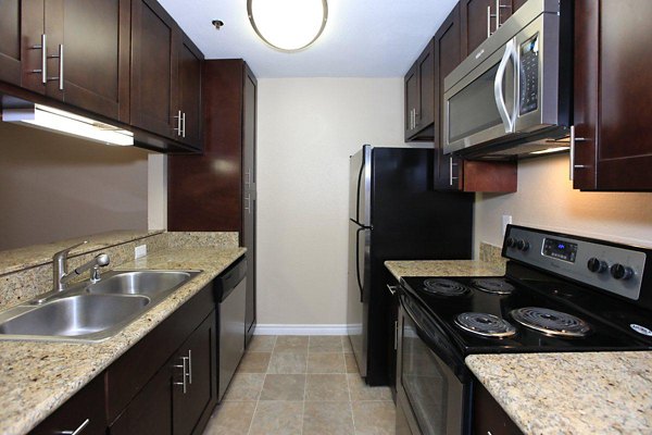 kitchen at City View Apartments