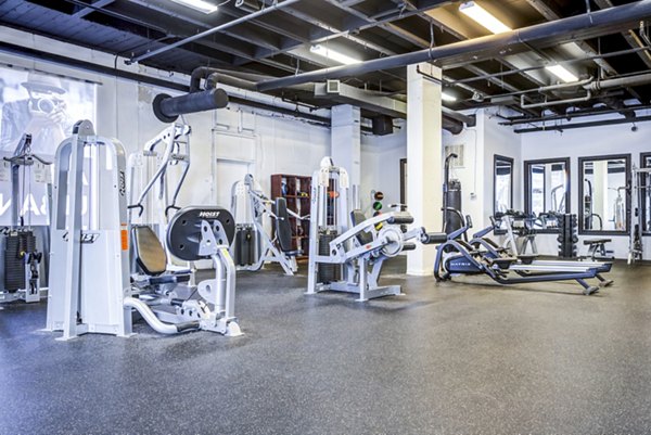 fitness center at Drayton Tower Apartments