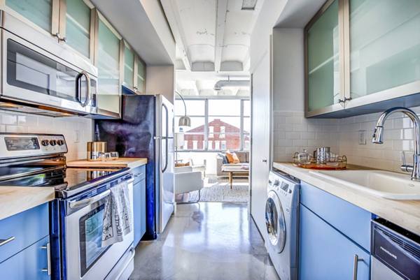 kitchen at Drayton Tower Apartments