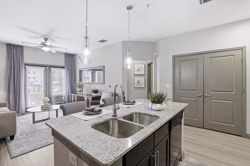 kitchen at Sola Galleria Apartments