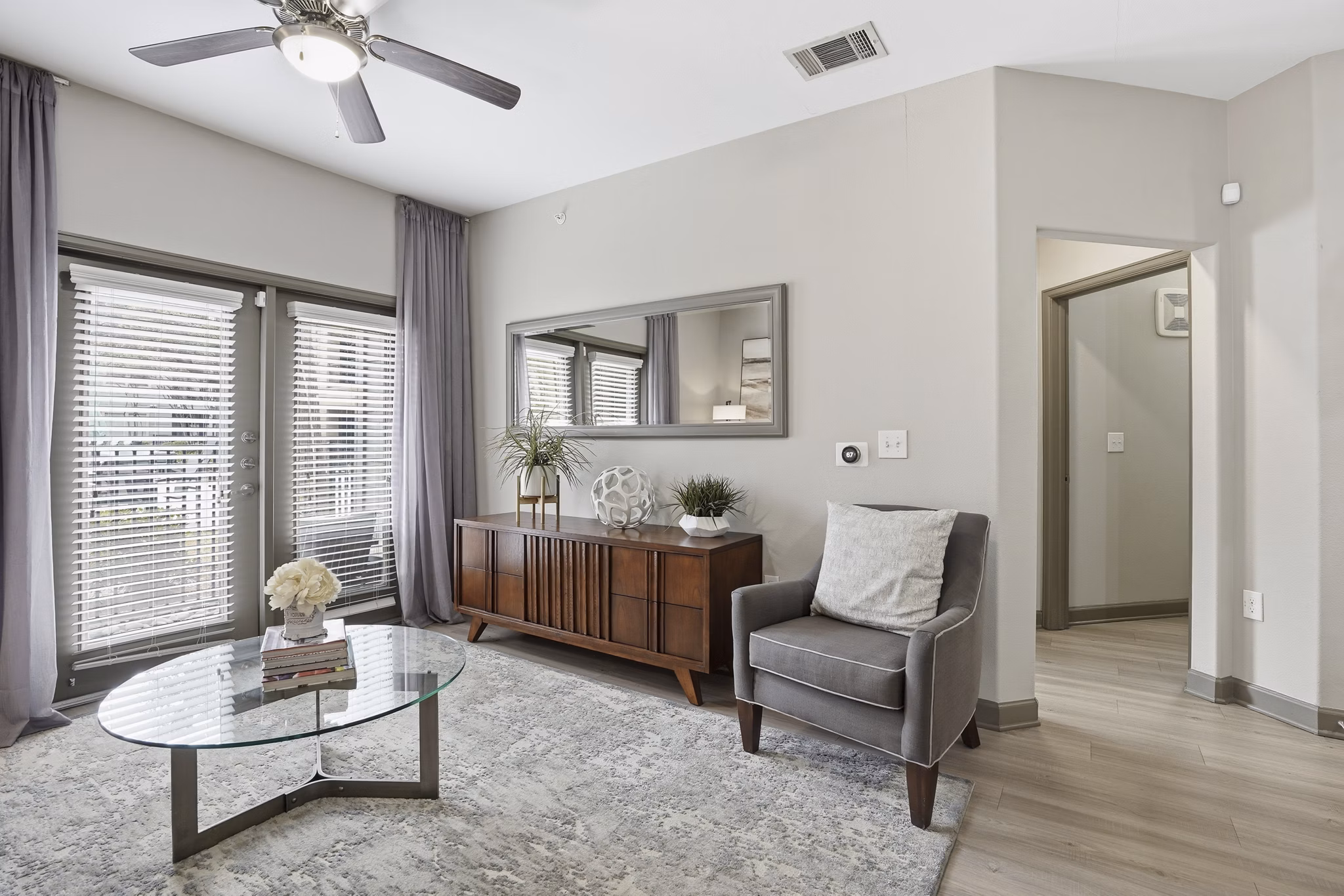 living room at Sola Galleria Apartments