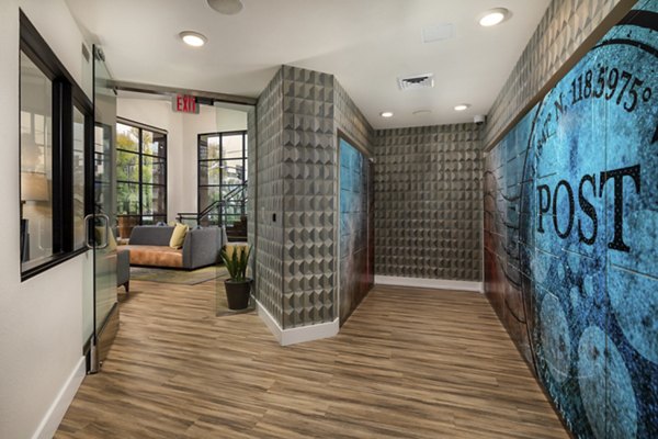 State-of-the-art mail room facilities at The Pointe at Warner Center Apartments