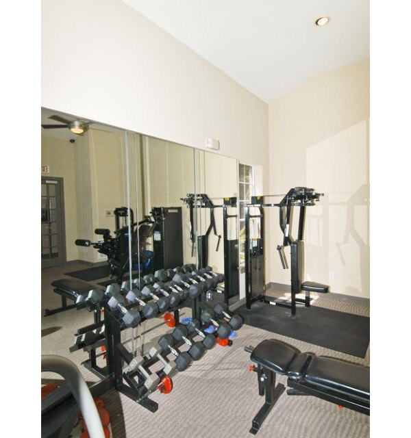 fitness center at Crossing at White Oak Apartments